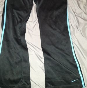 NIKE Black W/Blue Detail Girls Med. Joggers